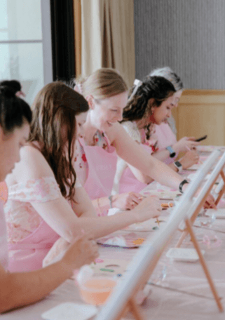 Creative workshop during a bachelor party